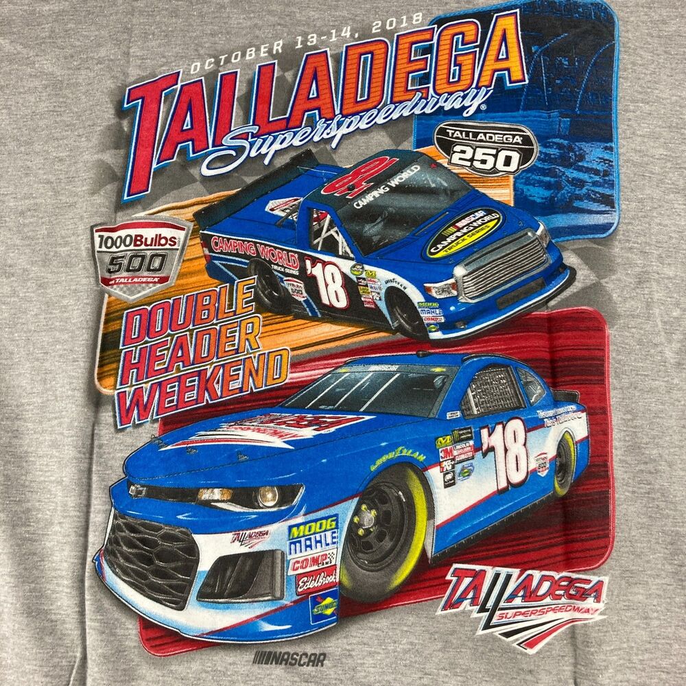2018 Talladega Superspeedway Double Header Weekend NASCAR Fanatics Tee XL